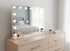 LED Beauty Mirror with 15 Bulbs, Colour Settings, USB A and USB C, White, 58 × 48cm