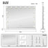 LED Beauty Mirror with 15 Bulbs, Colour Settings, USB A and USB C, White, 58 × 48cm