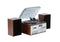 Audio Home Entertainment System Brown Turntable, CDs, Vinyl, Wireless Streaming & More