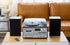 Audio Home Entertainment System Brown Turntable, CDs, Vinyl, Wireless Streaming & More