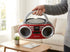 Portable CD Player Red 4W Speaker with FM Radio & AUX In