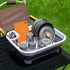 Collapsible Dish Rack with Utensil Section Space-Saving Drying Rack for Compact Kitchens & Camping