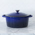 26cm Enamelled Cast Iron French Oven Casserole (4.7L) - Blue