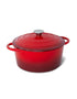 26cm Enamelled Cast Iron French Oven Casserole (4.7L) - Red
