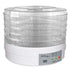 Food dehydrator with clear trays on a white background