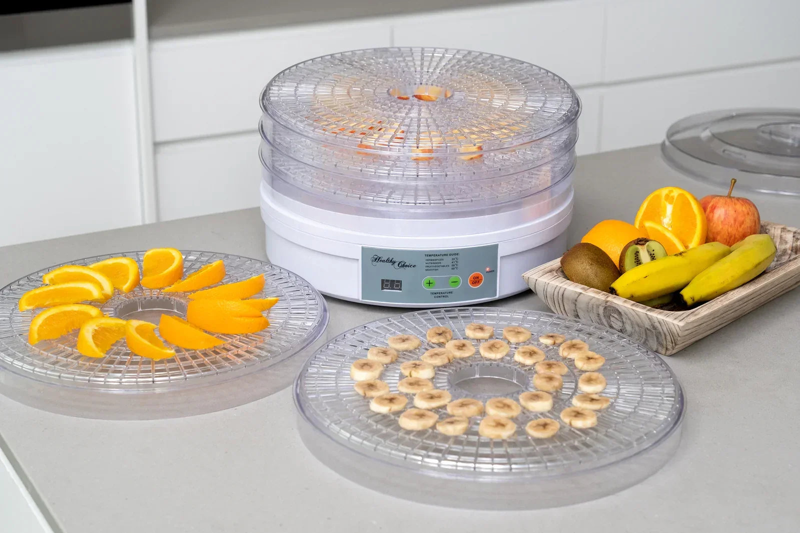 Food Dehydrator – 5‑Tray, Expandable to 10, 4 Temp Presets, 300W