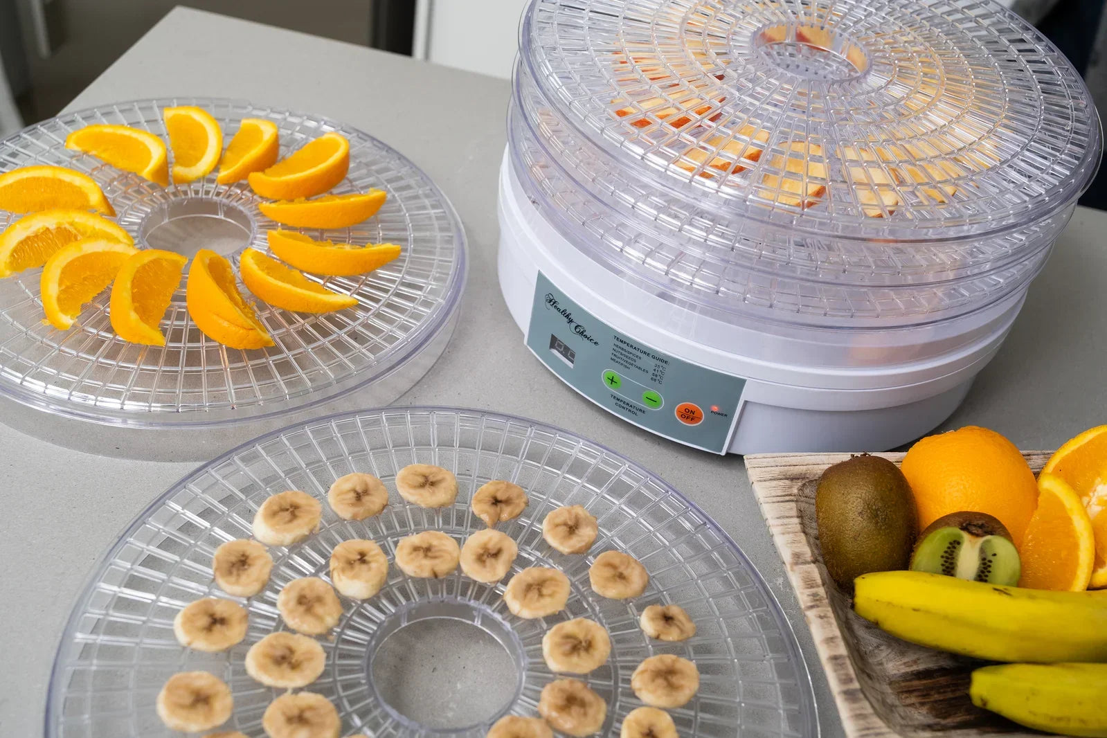 Food Dehydrator – 5‑Tray, Expandable to 10, 4 Temp Presets, 300W