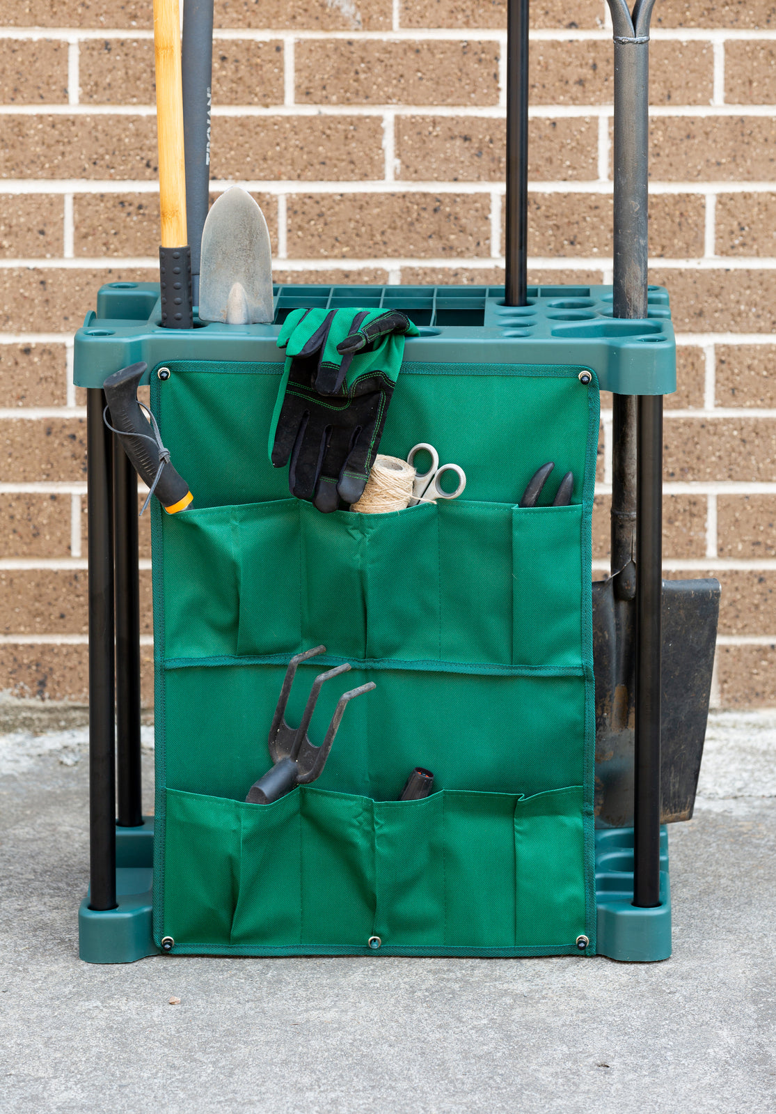 Organising Storage Rack for Garden Tools Green & Keep the Shed Tidy