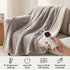 Heated Throw Blanket, Soft Double-Sided Fleece with Adjustable Heat Settings