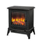 Electric Fireplace Heater – 1000/2000W, Log Flame Display, Freestanding, Black