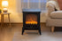 Electric Fireplace Heater – 1000/2000W, Log Flame Display, Freestanding, Black