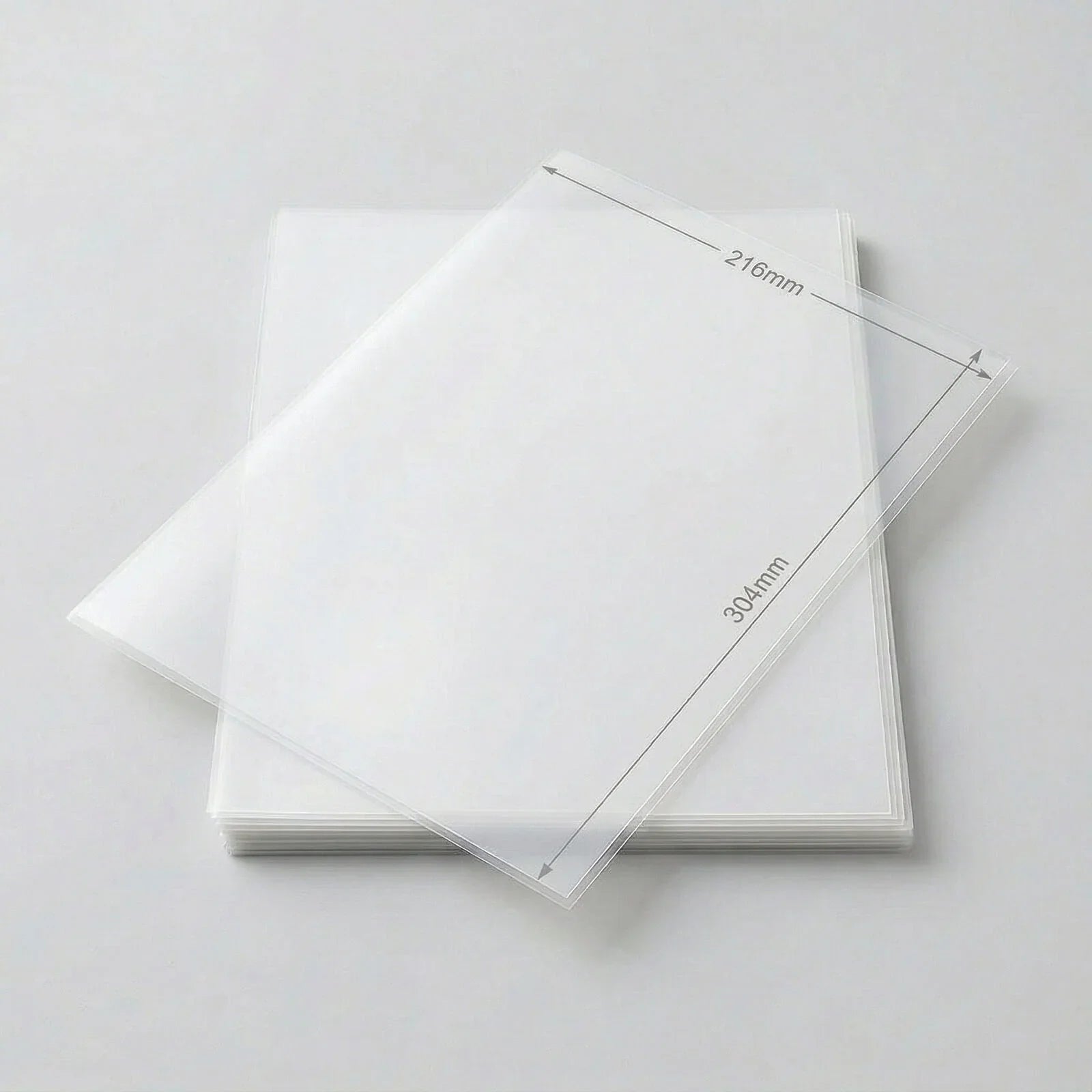 A4 Laminating Pouches – 80 Micron, 100‑Pack, 216×304mm, Clear