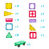 120 Pcs non-toxic STEM Educational, Durable Magnetic Tiles/Puzzle with Storage Bag