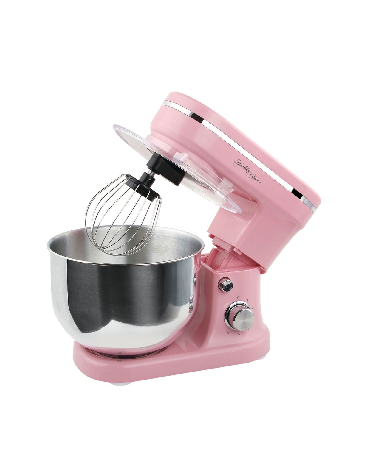1200W Mix Master 5L Kitchen Stand (Pink) w/ Bowl/ Whisk/ Beater
