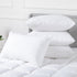 100 Percent Cotton Pillow Cover with 800g Poly Fill,  Hypoallergenic, Antibacterial, and Cooling Technology  4 PK