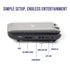 10.1" Portable DVD Player w/ 270-Degrees Swivel-Screen & Rechargeable