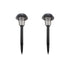 Lenoxx Wireless Solar-Powered Mosquito Killer Lamp (2-Piece, Black)