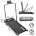 2HP 52cm Walking Pad Treadmill w/ Remote, Foldable Handrail, and Tablet Holder