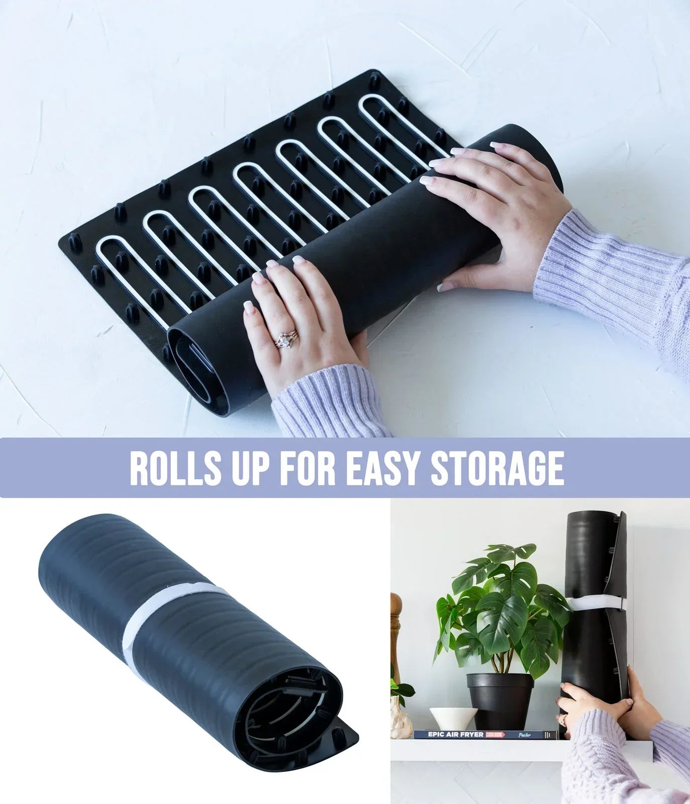 Electric Warming Mat Adjustable 3-Level Heat, Rollable & Portable Hot Plates Heat Pad
