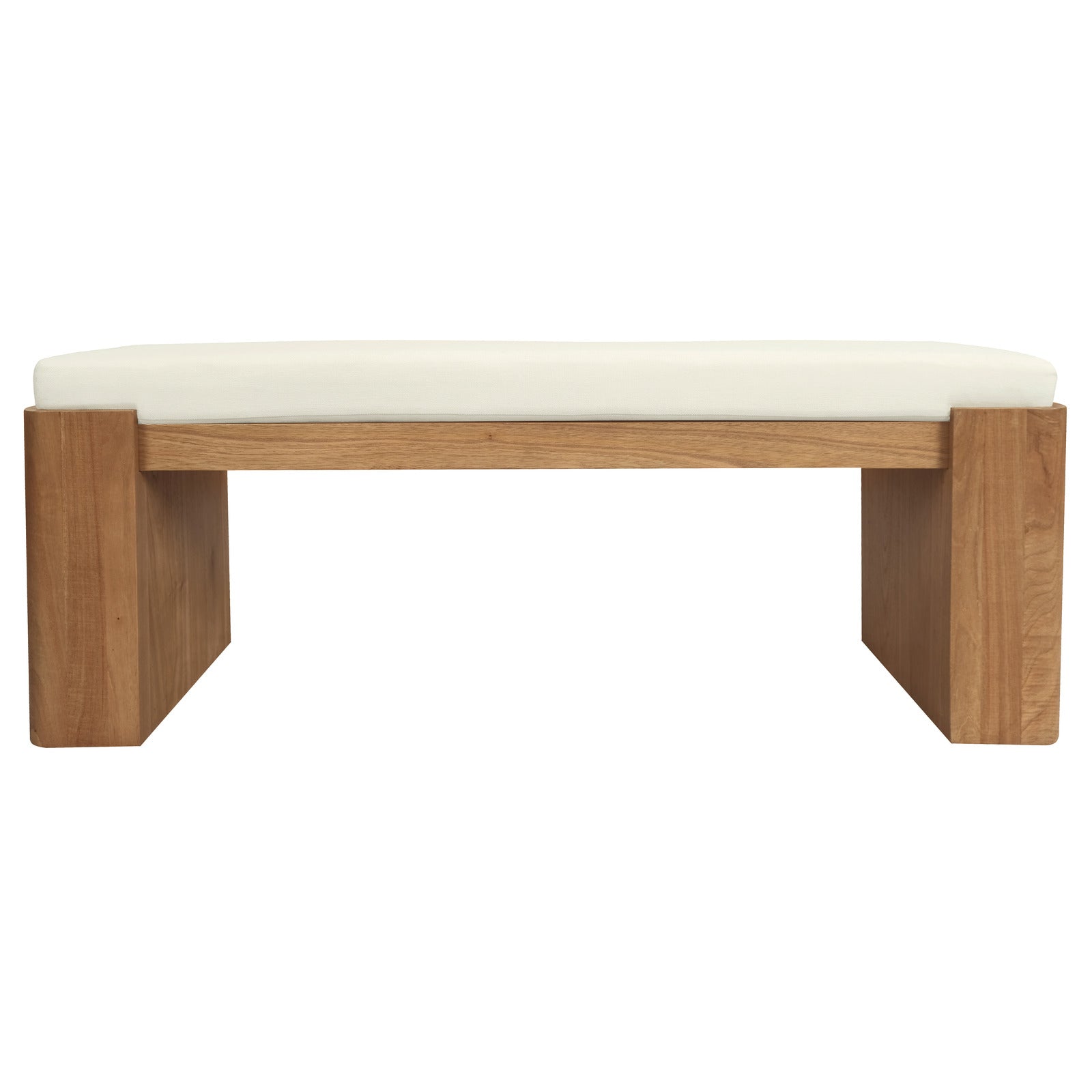 Adelle Solid Mindi Timber Bench - Small (Almond)