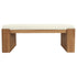Adelle Solid Mindi Timber Bench - Small (Almond)