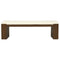 Adelle Solid Mindi Timber Bench - Large (Walnut)