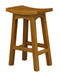 Tokyo Timber Counter Stool – Solid Mahogany, Light Pecan, 67cm Seat