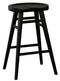 Scandinavian Timber Kitchen Counter Stool (Black)