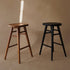 Scandinavian Timber Kitchen Counter Stool (Black)