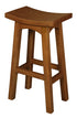Tokyo Solid Mahogany Timber Barstool (Light Pecan)