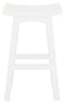 Tokyo Solid Mahogany Timber Barstool (White)