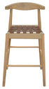 Elliot Leather Kitchen Counter Stool (Natural)