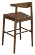 Elliot Leather Kitchen Counter Stool (Walnut)