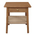Kelly 1-Drawer Bedside Table (Almond)