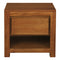 Amsterdam Solid Mahogany Timber 1 Drawer Bedside Table (Light Pecan)