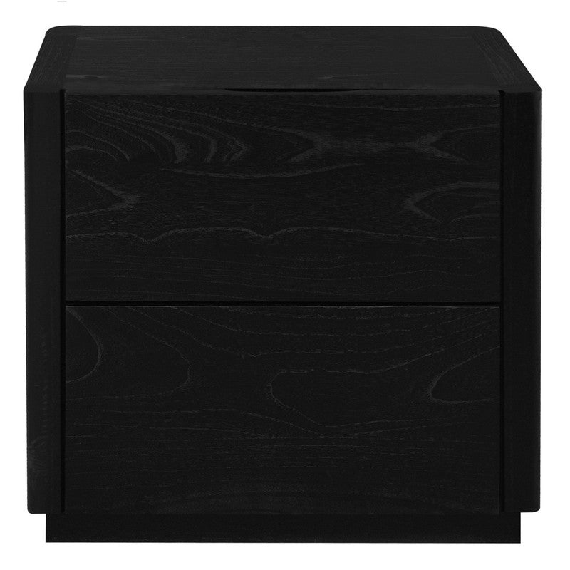 Gats 2-Drawer Bedside Table (Black)