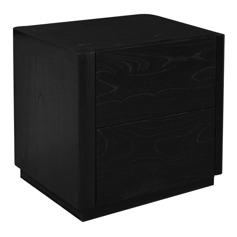 Gats 2-Drawer Bedside Table (Black)