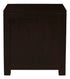 Amsterdam 2 Drawer Bedside Table (Chocolate)