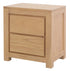 Amsterdam Solid White Cedar 2 Drawer Bedside (Natural)
