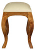 Eloise Cabriole Leg Dressing Stool (Light Pecan)