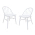 Vera Solid Oak Dining Chair - Set of 2 (White)