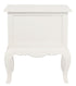 French Provincial 2 Drawer Side Table (White)