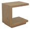 Oscar Solid Mindi Lamp Table – Natural Timber, 45cm Side Table