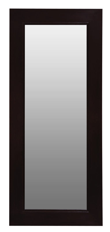 To Solid Mahogany Timber Standing Mirror (Chocolate)