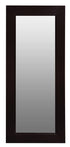To Solid Mahogany Timber Standing Mirror (Chocolate)