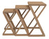 Manhattan Solid Mindi Timber Nest of Tables - Set of 3 (Natural)