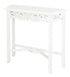 Jepara Carved Sofa Table (White)