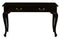 Queen Ann 2-Drawer Sofa Table in Chocolate, Curved Cabriole Legs, 19kg