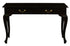 Queen Ann 2-Drawer Sofa Table in Chocolate, Curved Cabriole Legs, 19kg