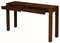 Amsterdam 2‑Drawer Sofa Table – Solid Mahogany, 130cm Console (Natural)